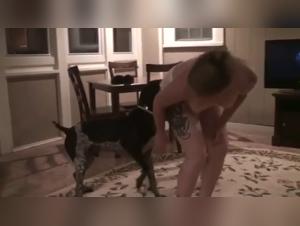 Woman Dog Sex Wife Fucks Dog Part 1
