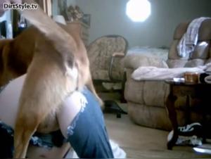 Slut Fucks Dog Part 1