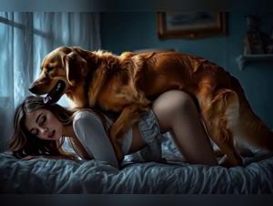 kinesthetic lust: mädchen, hund und sinnlichkeit