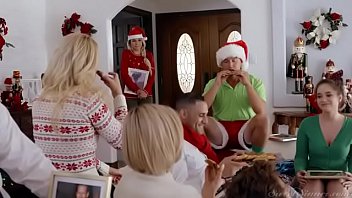 Hot Christmas with busty mature slut