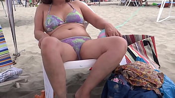 My wife and threesomes on the beach