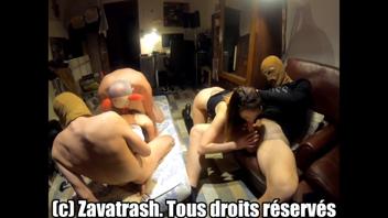 Hot French Milf Gangbang: Zava Trash Extravaganza