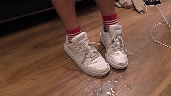 Compilation of cumshots on feet and shoes