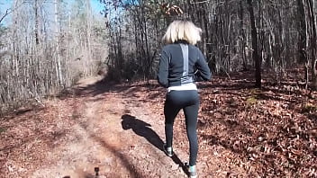 Hiking in the forest: Marina and her hardcore scenes