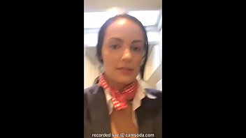 Hôtesse de l'air en direct sur Camsoda