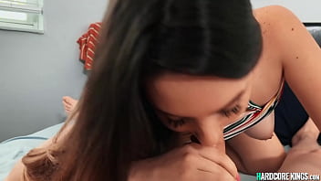 Amateur Asian slut masturbates and fucks hardcore