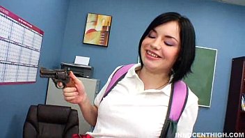 Teacher fucks her student in the classroom