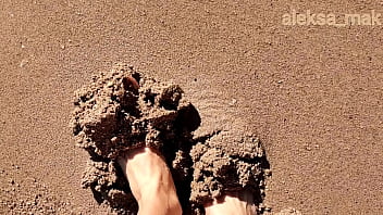Day off at the beach: Hard fuck with passionate blonde