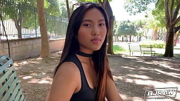 May Thai, 19 years old, in a hard threesome